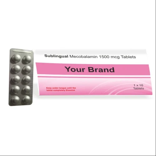 Sublingual Melcobalamin 1500mcg Tablet packaging