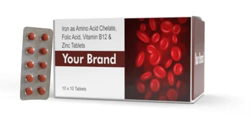 IRON VI B12 & ZINC TABLETS packaging