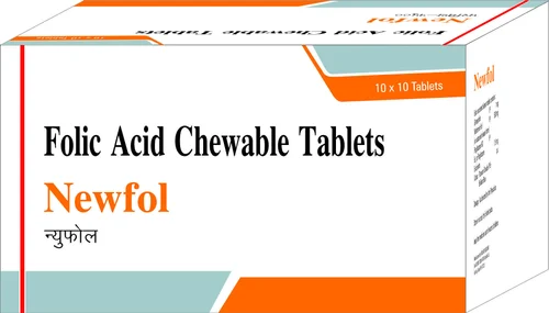 Folic Acid Chewable Tablets packaging
